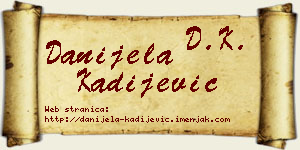 Danijela Kadijević vizit kartica
